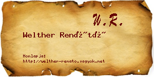 Welther Renátó névjegykártya